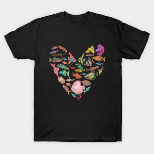 Heart of Tropical Fish T-Shirt